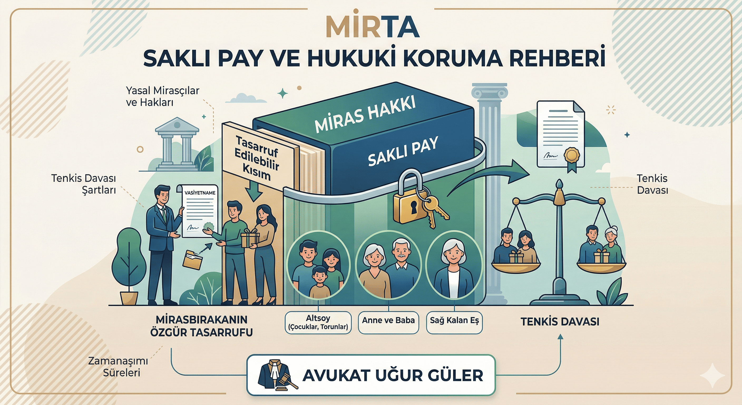 Mirasta Saklı Pay Nedir? 2026 Saklı Pay Oranları ve Tenkis Davası